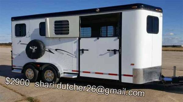 31 Cokms-HORSE TRAILER 7'8" tall, hitch