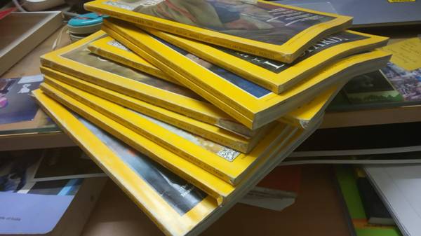 A set of 10 National Geographic magazines from  to 