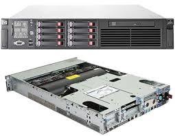HP DL 380G6 2 U rack server with six core x 2 CPU