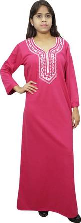 Indiatrendzs Women Nighty (Pink)