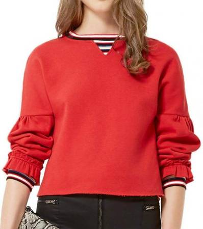 REBECCA MINKOFF Red Jewel Sweatshirt