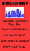  sq.ft, semi-furnished office space for rent at Hal 1st
