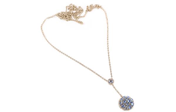 Gold Chain with Sapphire | Buy Gold Chain Online - IVAR