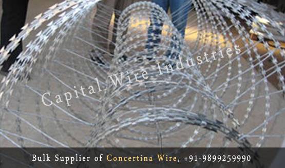 Concertina Coil, Fencing Wire Manufacturer in Delhi