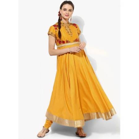 Biba Rohit Bal Anarkali Yellow, New with Tags, Never used