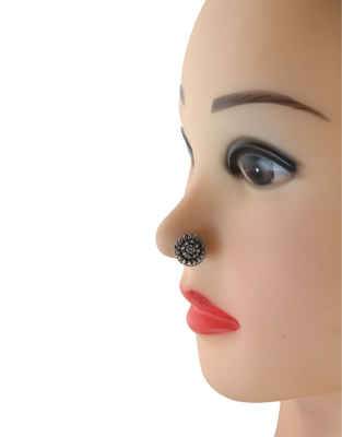 Buy Silver Nose Pin & Oxidised Nose Ring Online at Anuradha