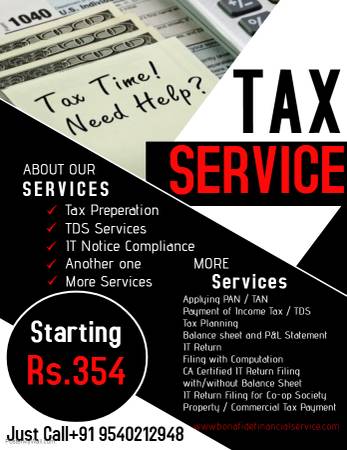 Income Tax Return/ ITR @ 354/-