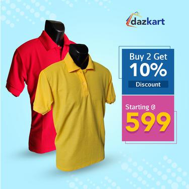 Check the Best Combo offers Polo Collar T Shirt