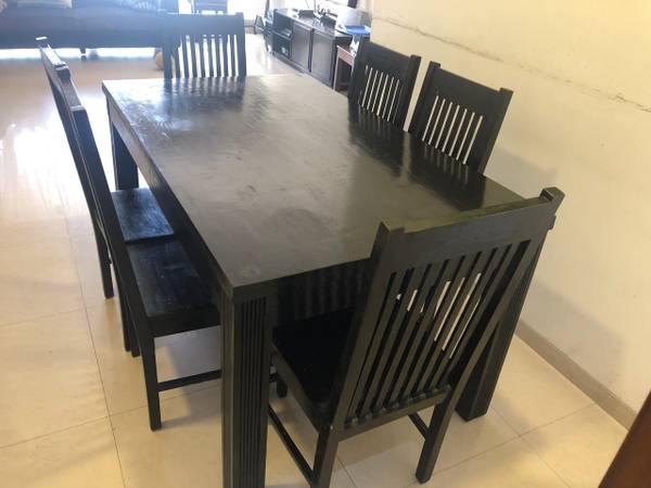 dining table and chairs