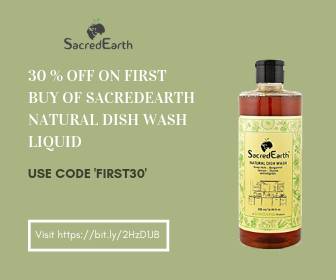 30 off on First Buy of SacredEarth Natural Dish wash liquid