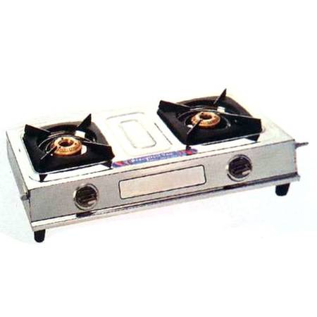 Gas stove with 2 cylinders