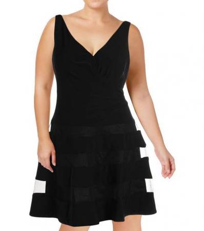RALPH LAUREN Black Landette Party Sleeveless Dress
