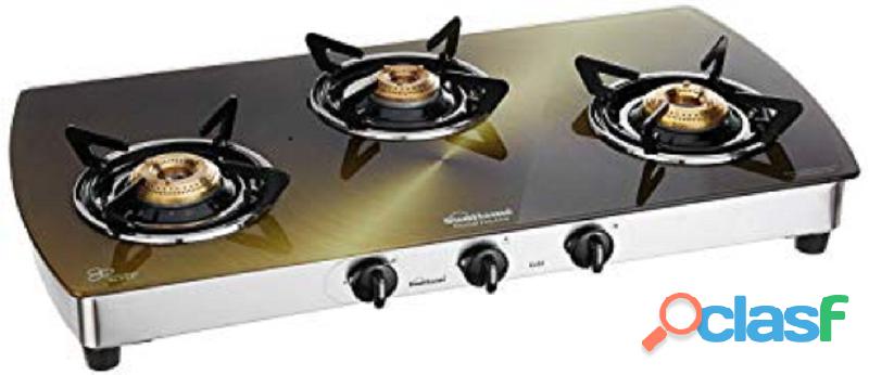 3 Burner Gas Stove with Auto Ignition