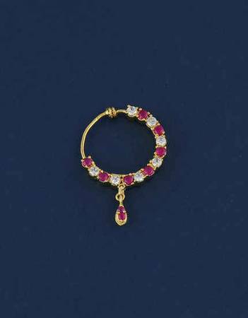 Buy Designer Nose Ring with Chain & Bridal Nath Online at