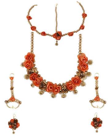 Buy Artificial Flower Jewellery Online For Haldi & Baby