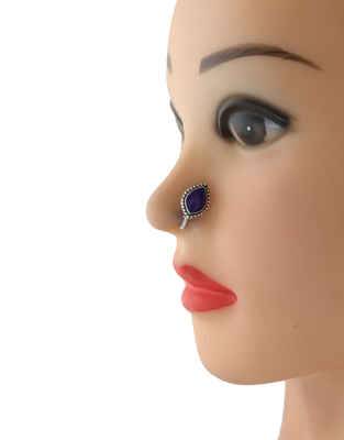 Buy Silver Oxidised Nose Pin Online for Girls at Best Price