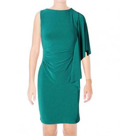 RALPH LAUREN Ocean Emerald Geraldine Knee Dress