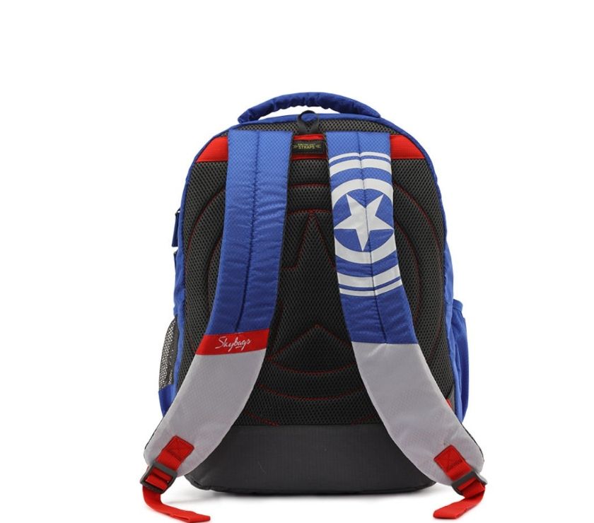 Skybags SB Marvel Blue Colour Captain America School Bags In