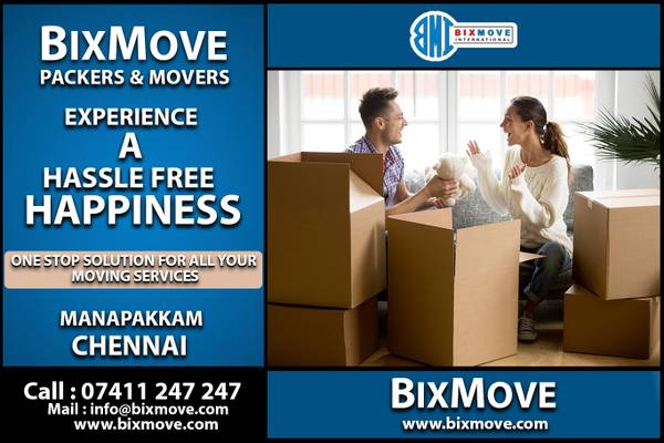 Bixmove packers and movers Manapakkam (Chennai)