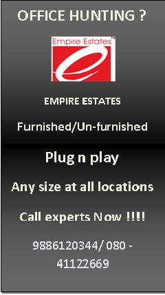  sq.ft posh office space for rent at indira nagar
