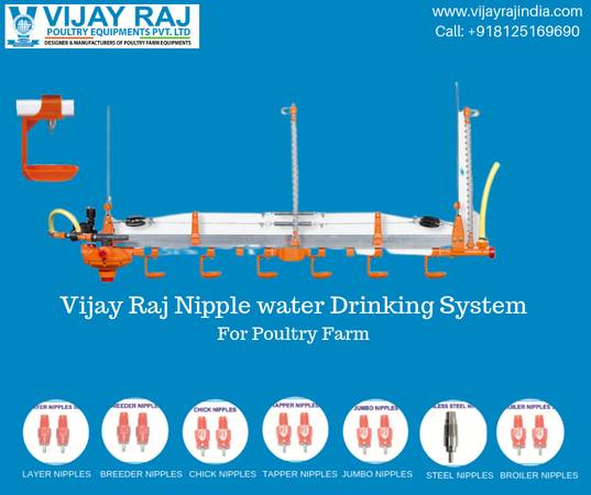 Vijay Raj India Nipple water Drinkers System for Poultry