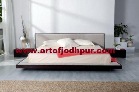 Furniture online platform double beds solid wood