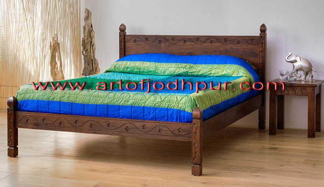 jodhpur furniture online handicrafts double bed carved