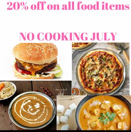 20% off on all food items