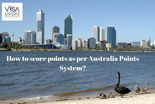 How to score points as per Australia Points System?