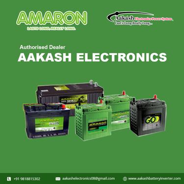 Aakash Electronics Authorised Amaron Car Battery Dealer In