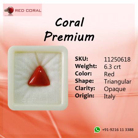 Buy Coral Gemstone For Ring