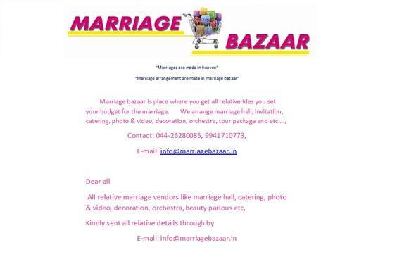 marriage bazaar need vendors