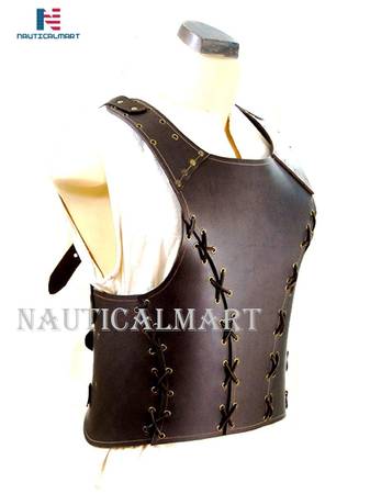 NauticalMart Borge Breastplate - Leather Armor for LARP
