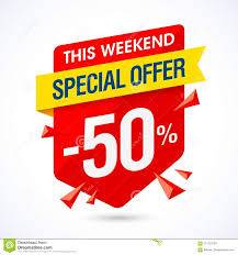 Special weekend offer for Sunday