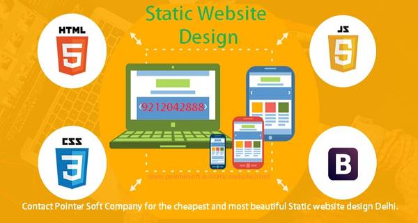 For Best static website designing company in India