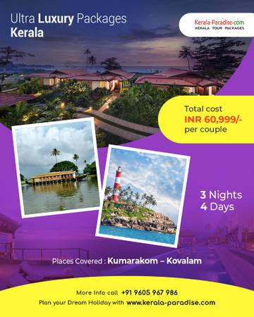 Enjoy your Kerala trip with Kerala luxury holiday packages