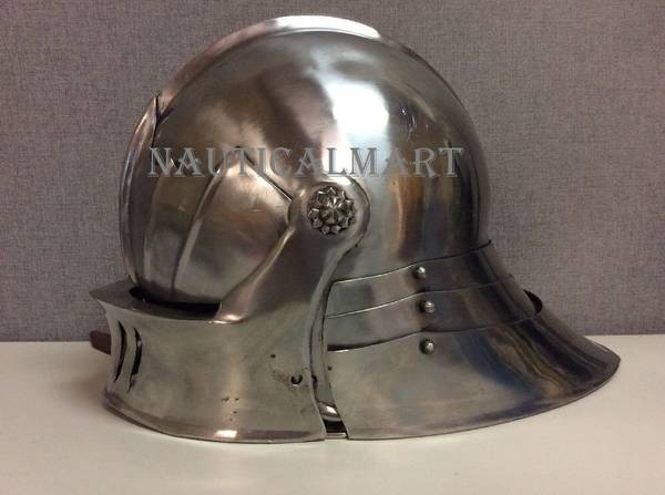 NAUTICALMART German Style Sallet Medieval Steel Helmet