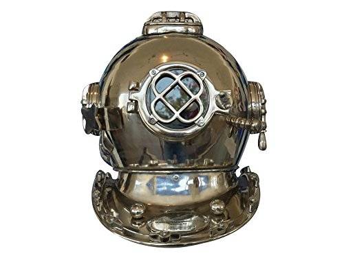 Chrome Mark V Diver's Helmet 18" - Divers Helmet - Nautical