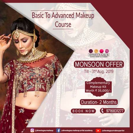 Enroll In Our Basic To Advanced Makeup Course In Delhi