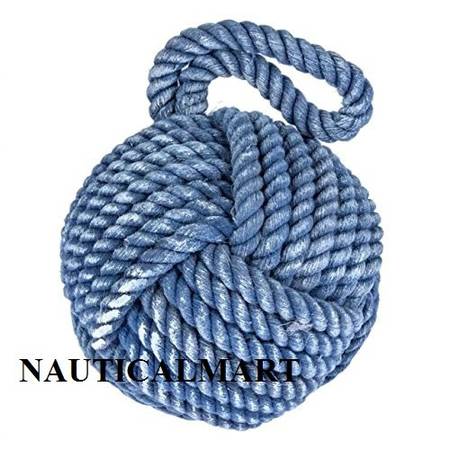 Nautical Knot Door Stopper - Blue