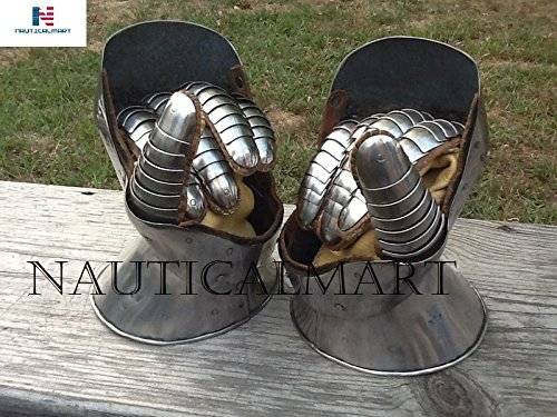 NAUTICALMART Armor Gloves Medieval Steel Gauntlets