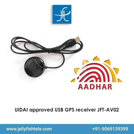 UIDAI Approved USB GPS Receiver By Jellyfish