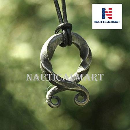 Forged Troll Cross Viking Pendant, Viking Necklace, Viking