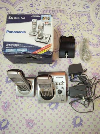 Panasonic 6.0 Digital Cordless Phone with 2 Handsets From US