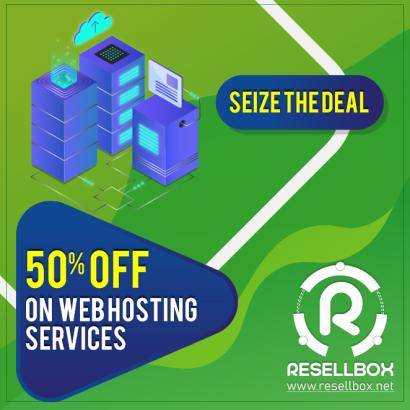 Half Price sale - 50% OFF on all Web hosting services
