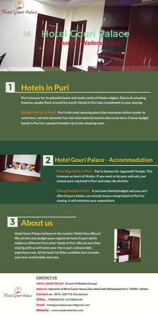 Hotels Near Sea beach in Puri