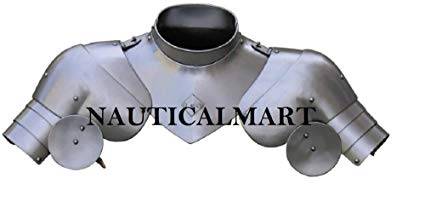 NAUTICALMART Medieval Armor Bevor with Gorget and Pauldrons