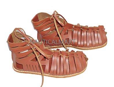 NauticalMart Roman Centurion Leather Sandals Brown