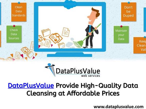Get Outsource Data Cleansing Services by DataPlusValue