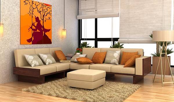 Choose from best style of L shape sofa in Hyderabad